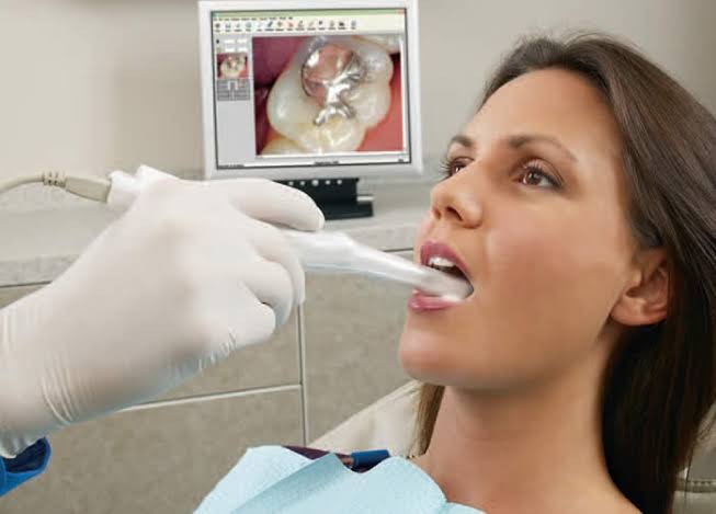 Intraoral camera chairside dental examination in Jaipur